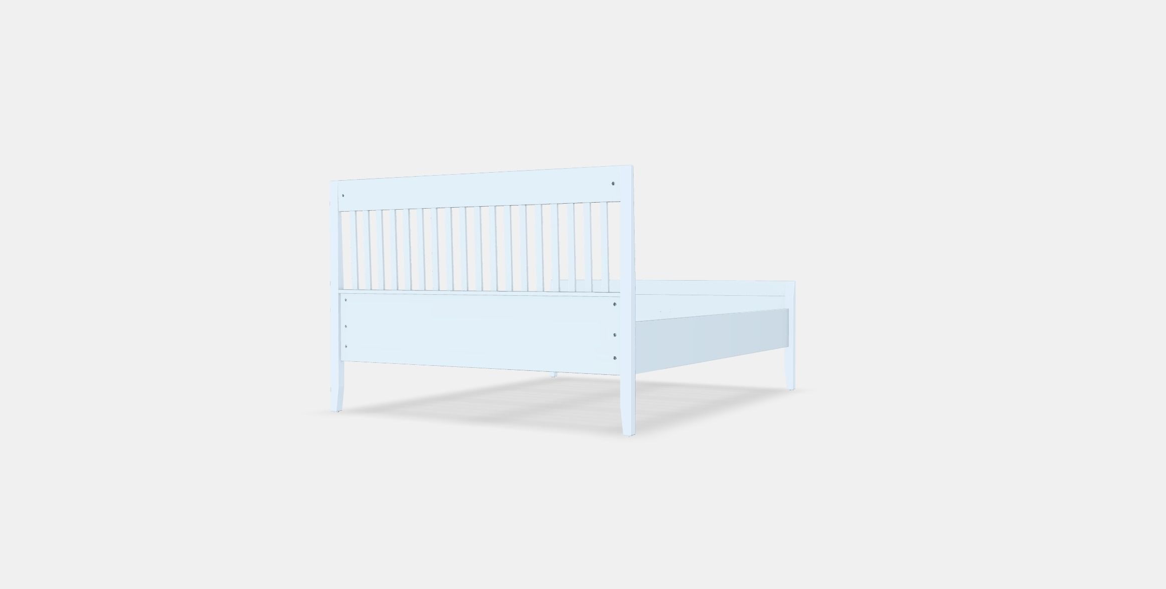 IDANAS Bed frame 1 Low-poly 3D model_3