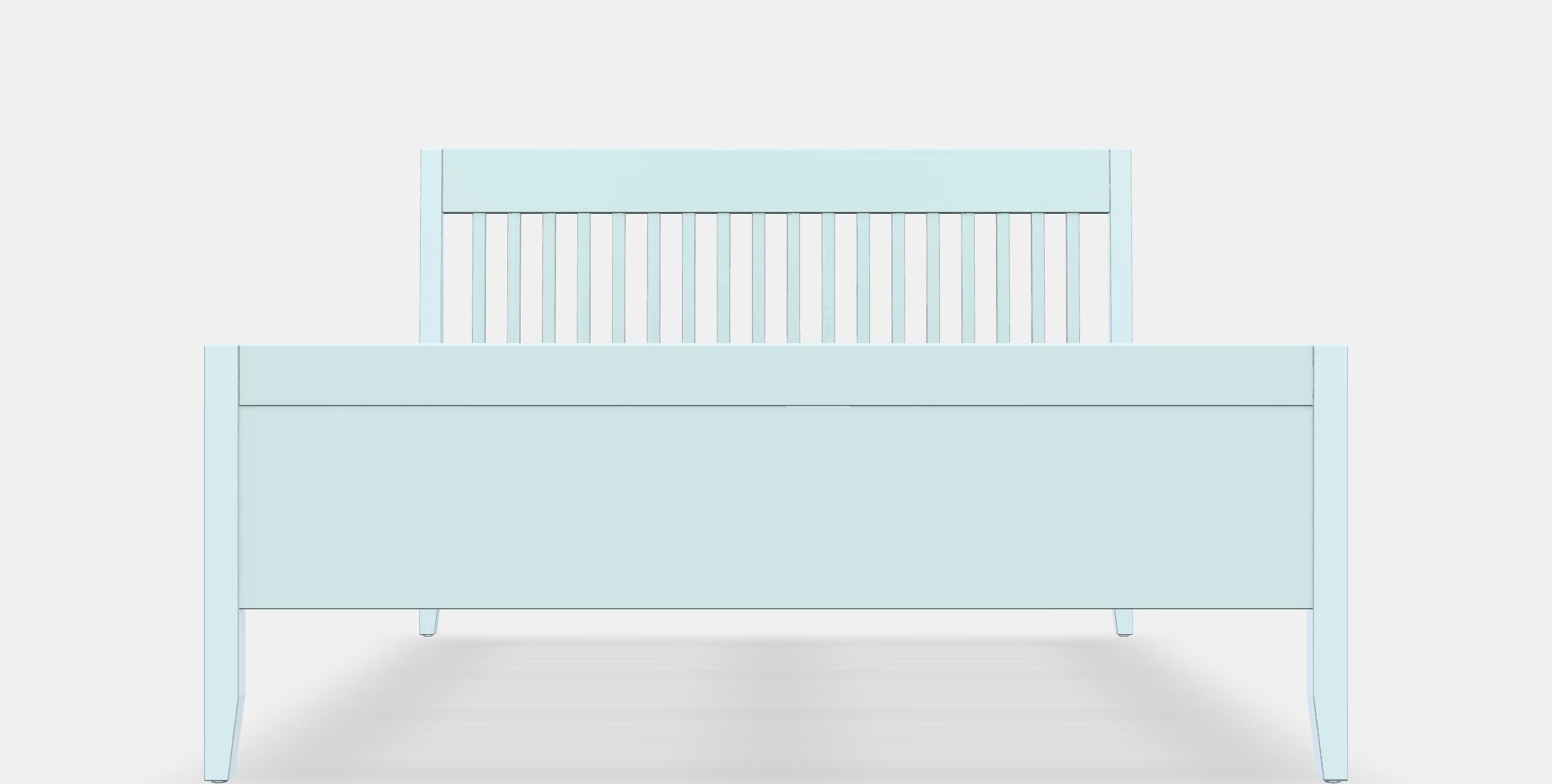 IDANAS Bed frame 1 Low-poly 3D model_11