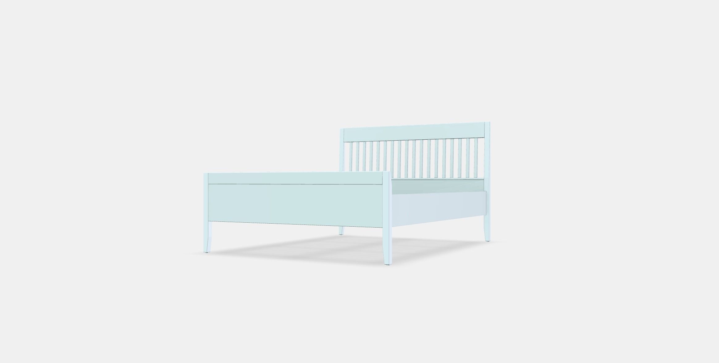 IDANAS Bed frame 1 Low-poly 3D model_12