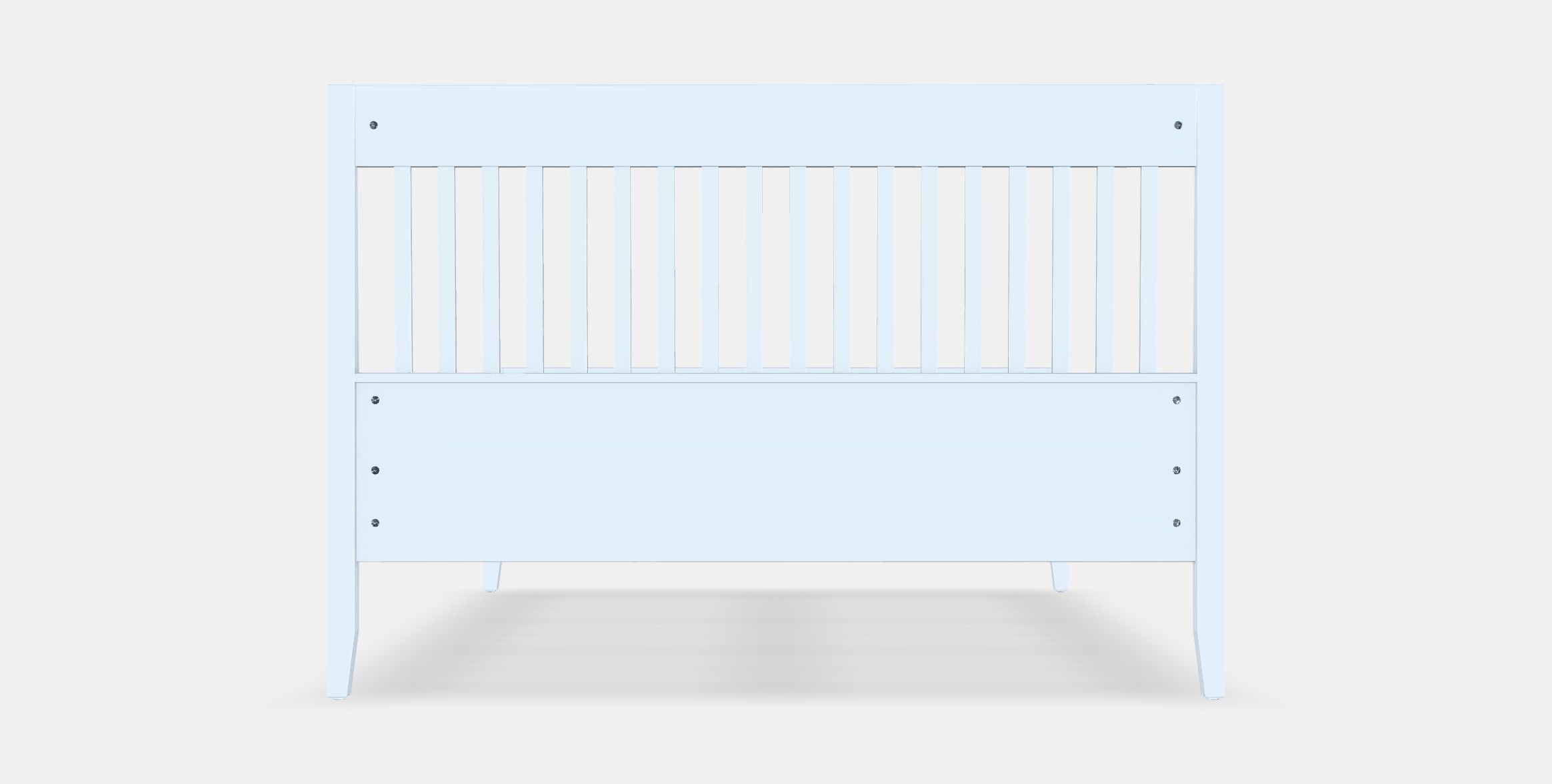 IDANAS Bed frame 1 Low-poly 3D model_15