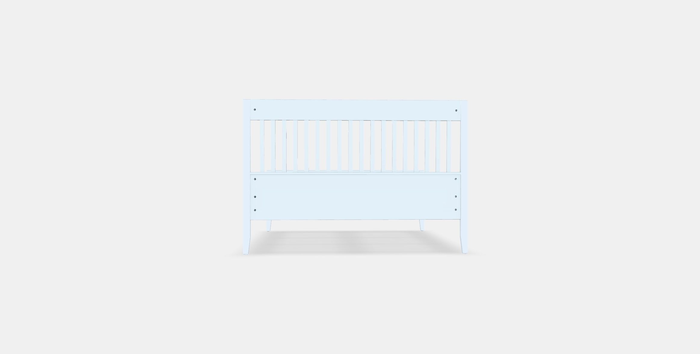 IDANAS Bed frame 1 Low-poly 3D model_14