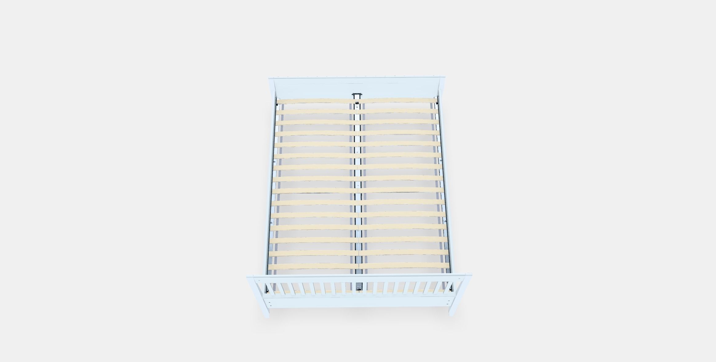 IDANAS Bed frame 1 Low-poly 3D model_4