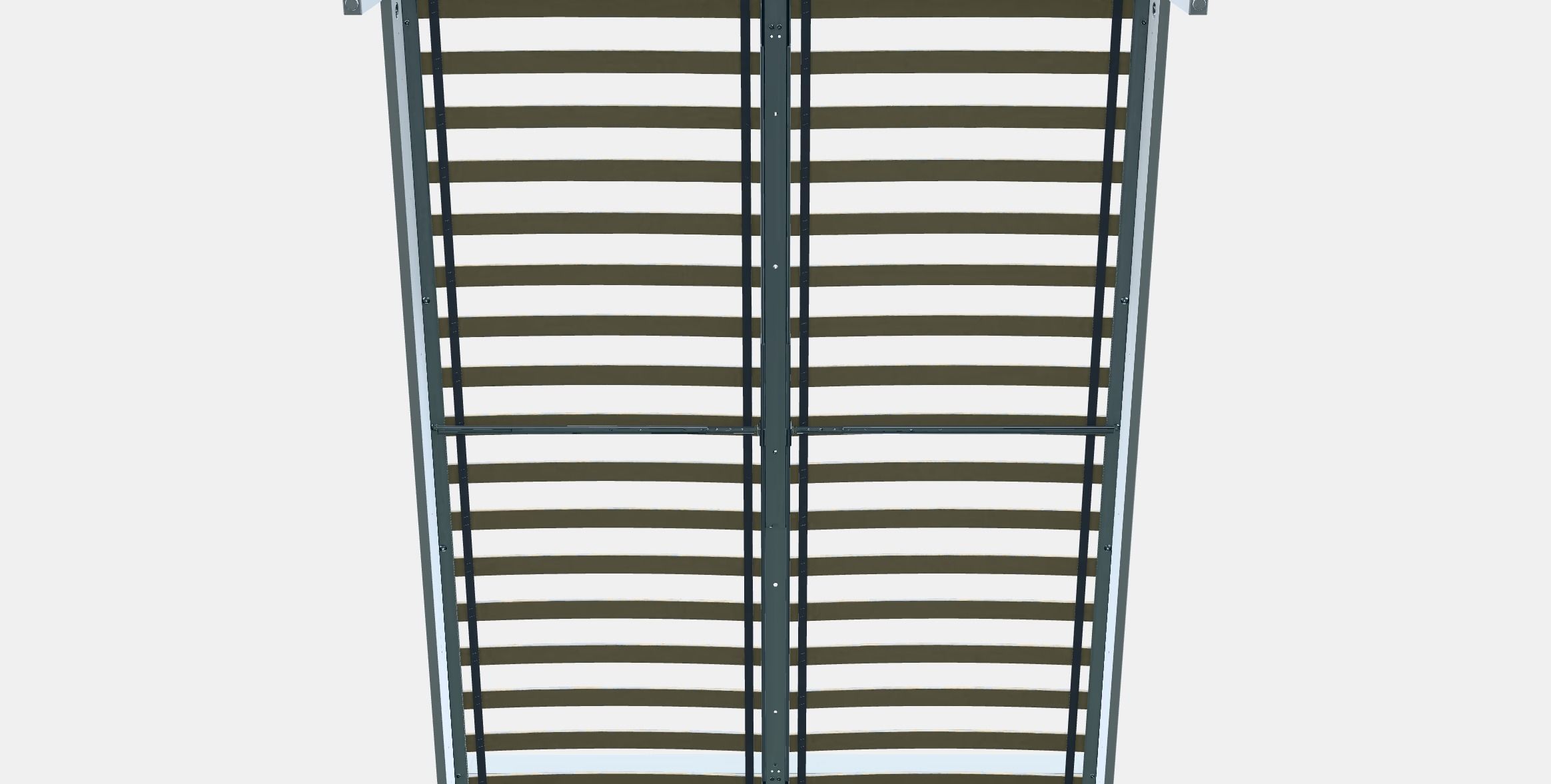 IDANAS Bed frame 1 Low-poly 3D model_9