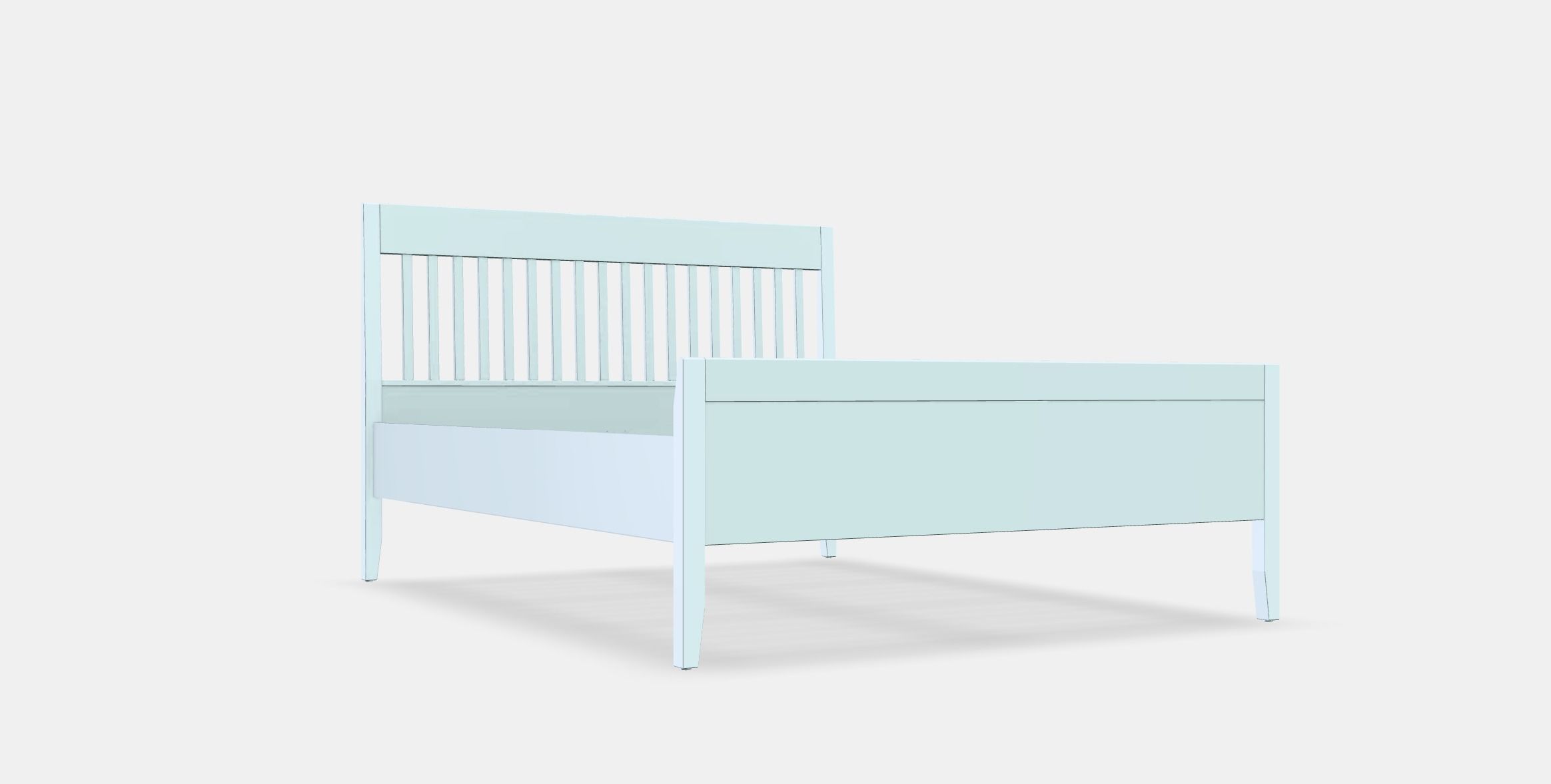 IDANAS Bed frame 1 Low-poly 3D model_7
