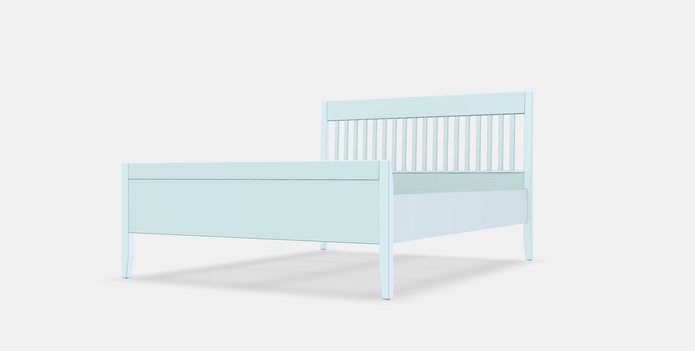 IDANAS Bed frame 1 Low-poly 3D model_13