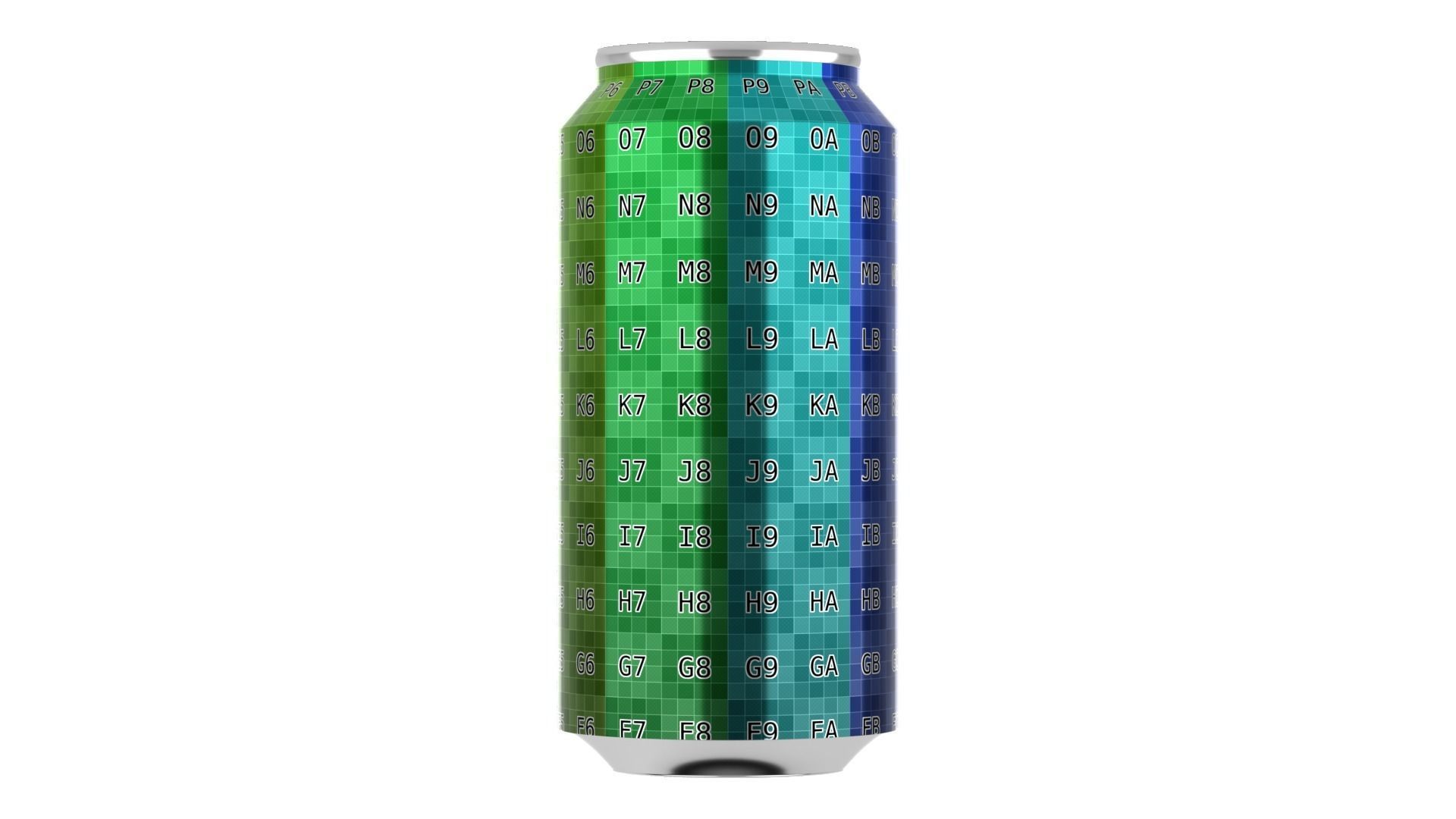 440 ml Standard Beverage Can - Matte and Glossy materials Low-poly 3D model_24