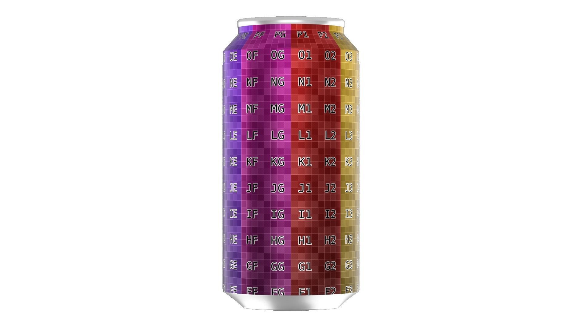 440 ml Standard Beverage Can - Matte and Glossy materials Low-poly 3D model_15