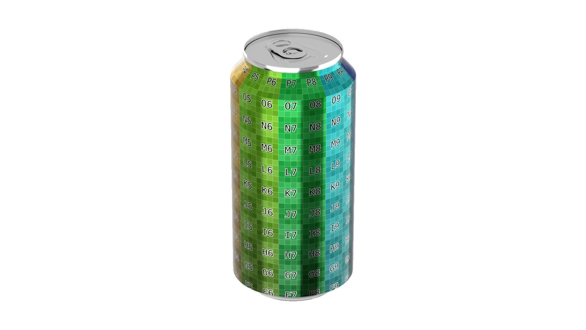 440 ml Standard Beverage Can - Matte and Glossy materials Low-poly 3D model_30