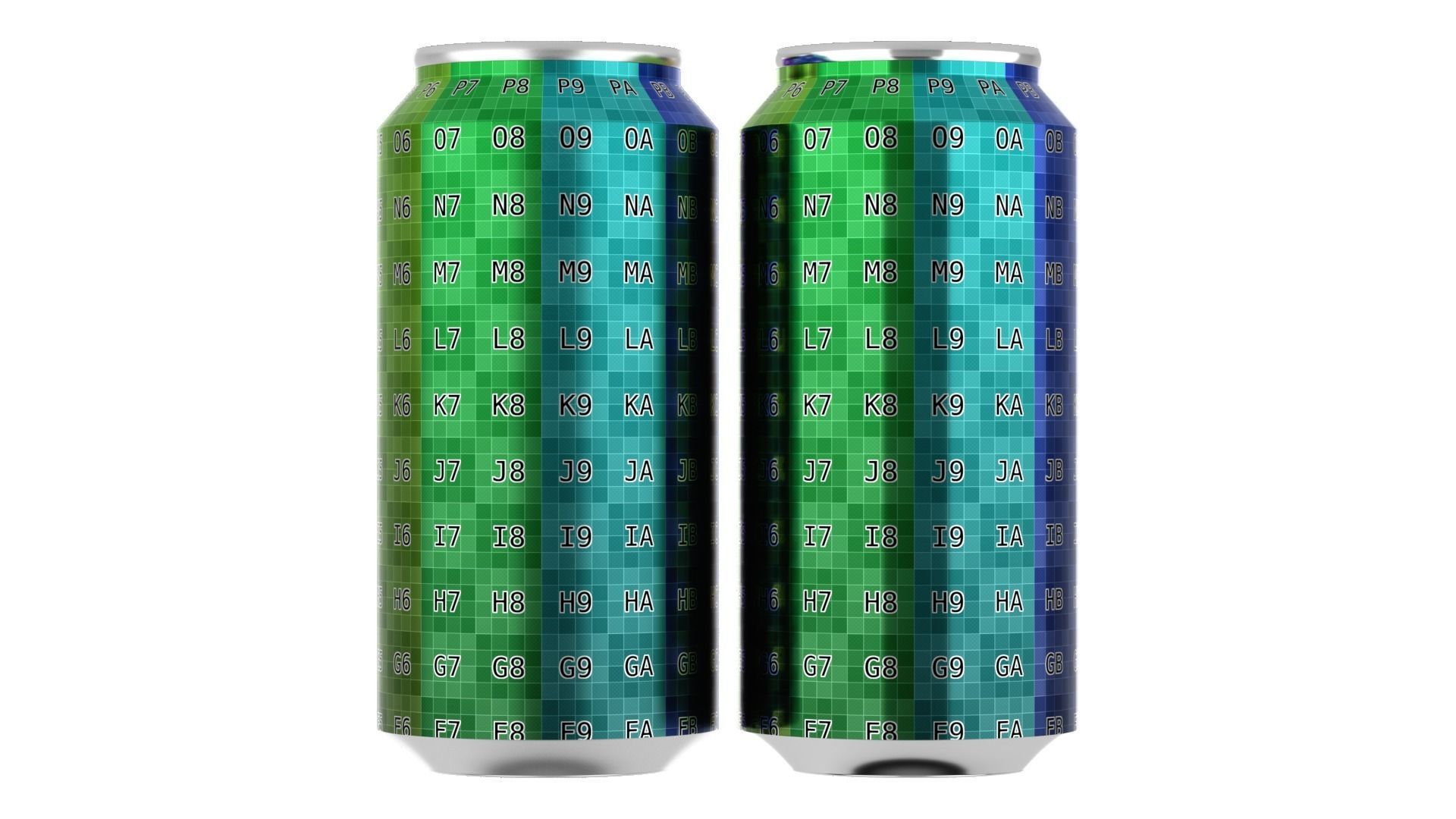 440 ml Standard Beverage Can - Matte and Glossy materials Low-poly 3D model_3