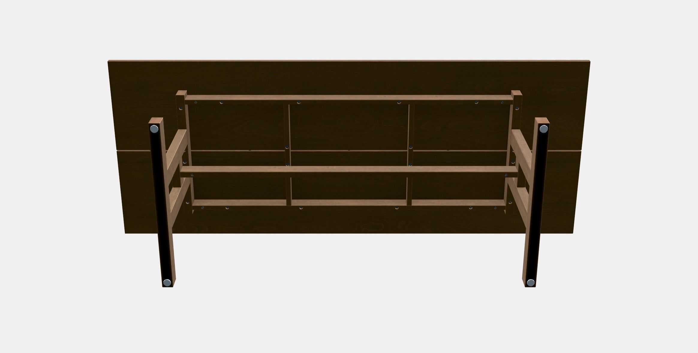 KLIMPFJALL Dining table Low-poly 3D model_9