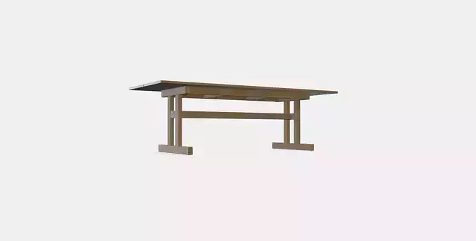 KLIMPFJALL Dining table Low-poly 3D model