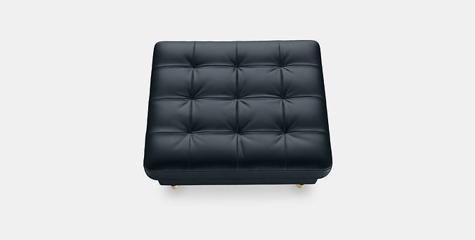 LANDSKRONA Footstool Low-poly 3D model