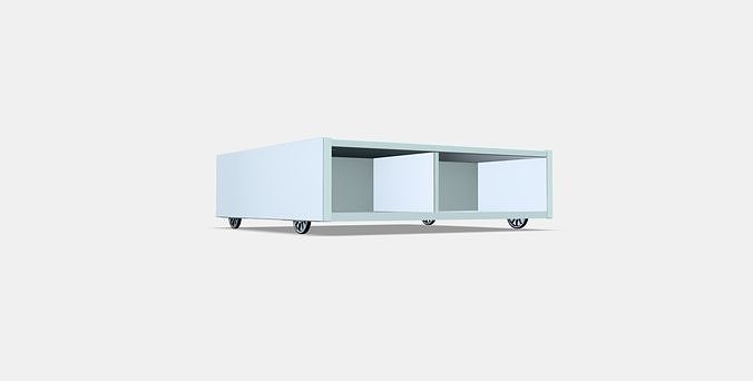 FREDVANG Underbed storage-bedside table Low-poly 3D model