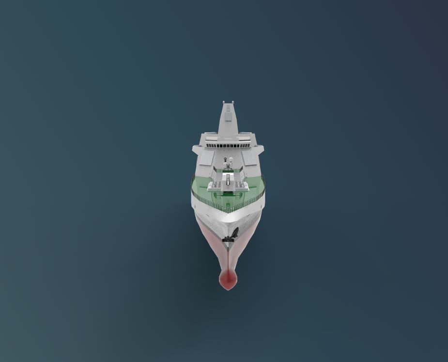 Type 055 destroyers ship 3D model_5