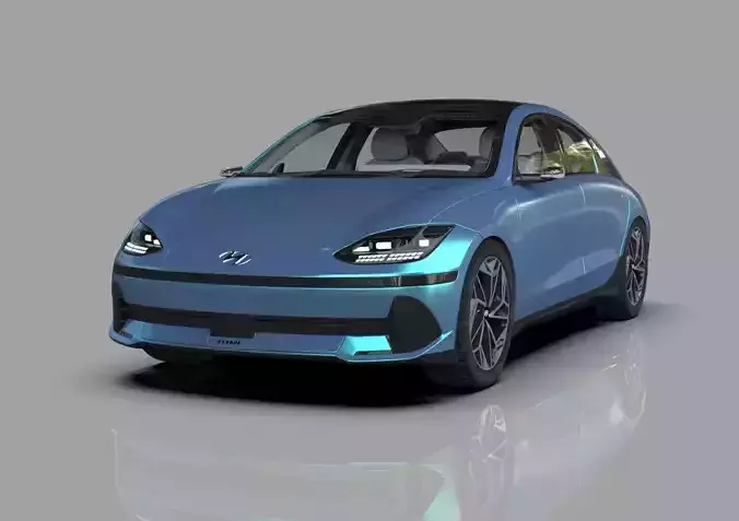 Hyundai Ioniq 6 2023 Organizing 3D model