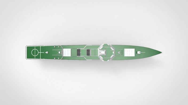 Type 055 destroyers ship 3D model_3