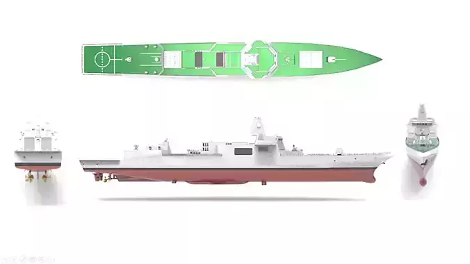 Type 055 destroyers ship