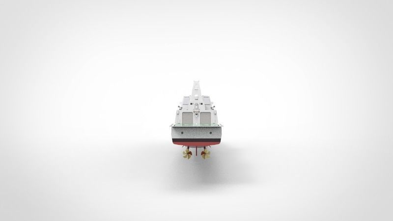 Type 055 destroyers ship 3D model_4