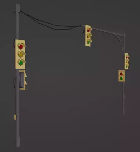 Low Poly Traffic Lights