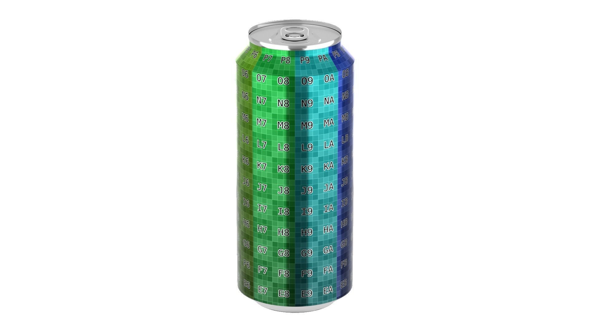 500 ml Standard Beverage Can - Matte and Glossy materials Low-poly 3D model_27