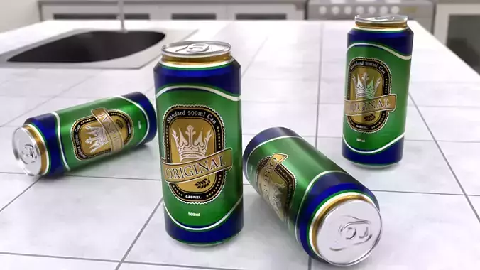 500 ml Standard Beverage Can - Matte and Glossy materials