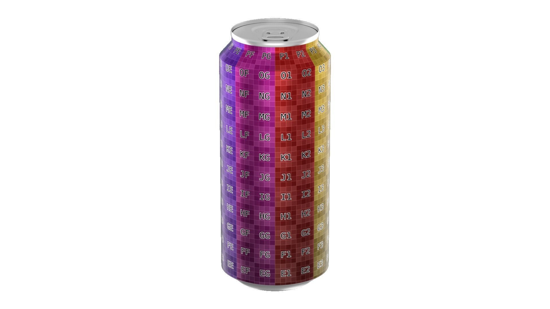500 ml Standard Beverage Can - Matte and Glossy materials Low-poly 3D model_18