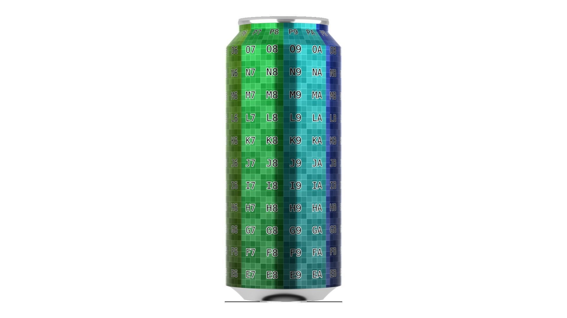 500 ml Standard Beverage Can - Matte and Glossy materials Low-poly 3D model_24