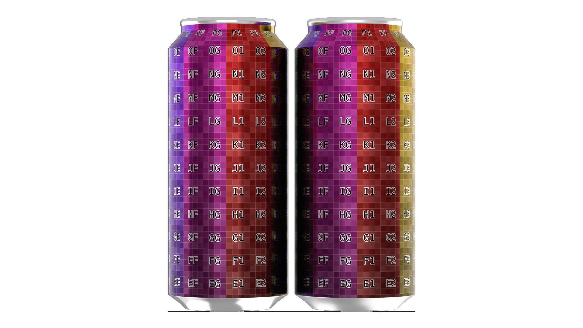 500 ml Standard Beverage Can - Matte and Glossy materials Low-poly 3D model_3