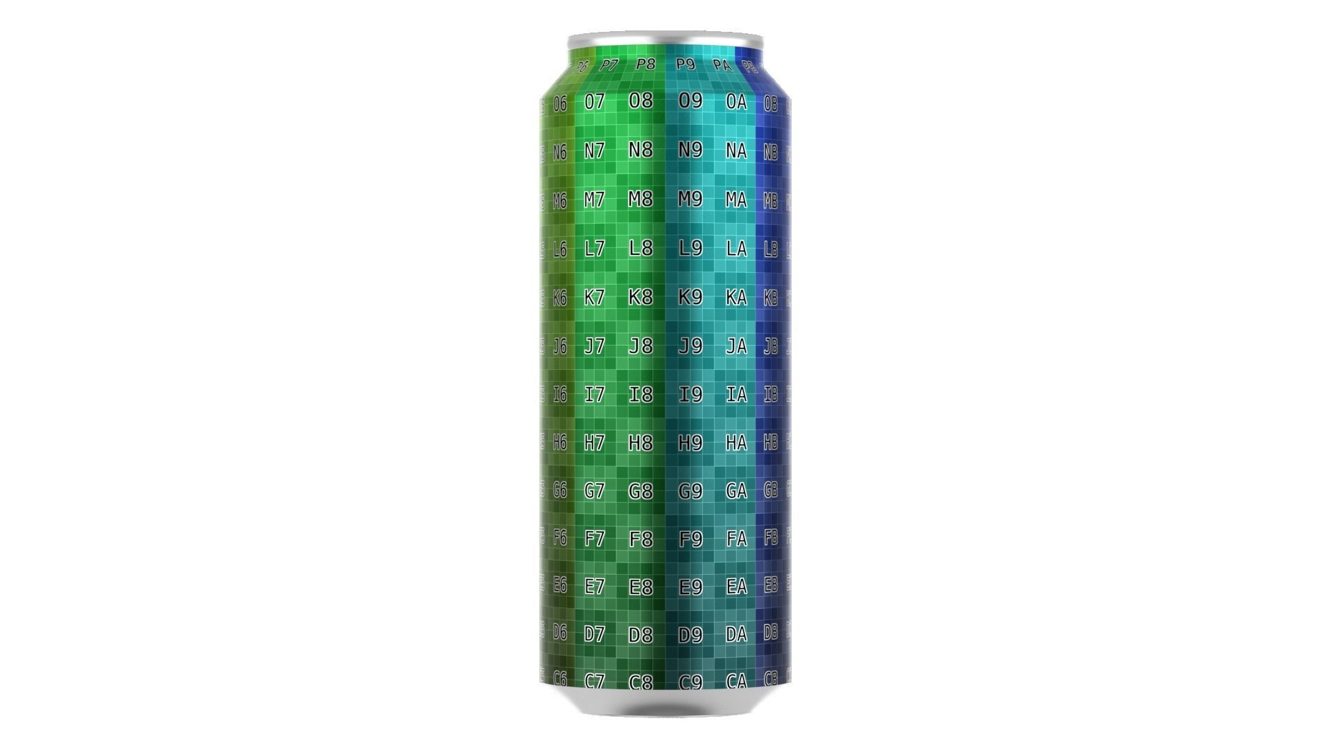 568 ml Standard Beverage Can - Matte and Glossy materials Low-poly 3D model_14