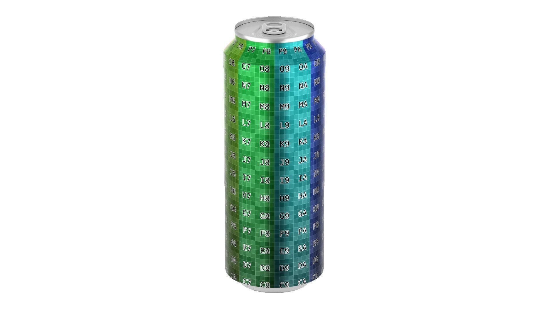 568 ml Standard Beverage Can - Matte and Glossy materials Low-poly 3D model_17