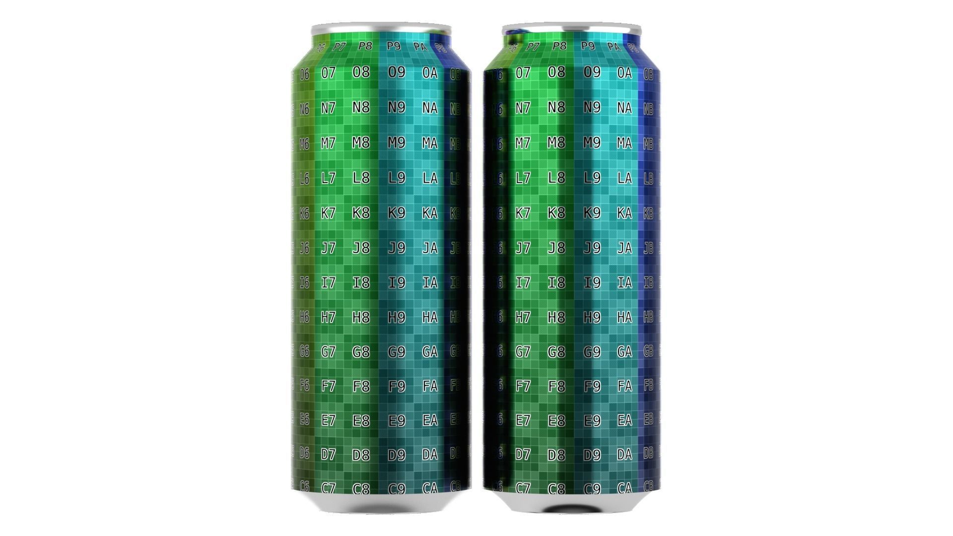 568 ml Standard Beverage Can - Matte and Glossy materials Low-poly 3D model_3