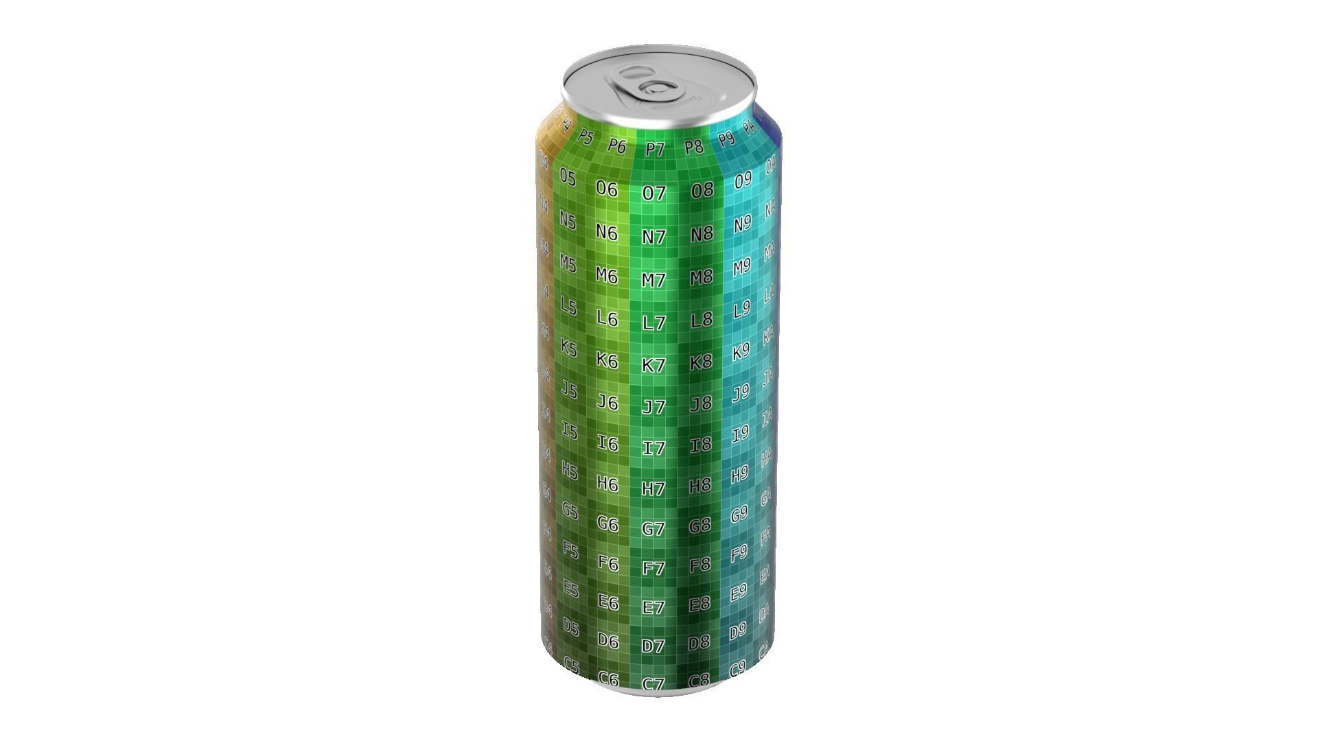 568 ml Standard Beverage Can - Matte and Glossy materials Low-poly 3D model_20