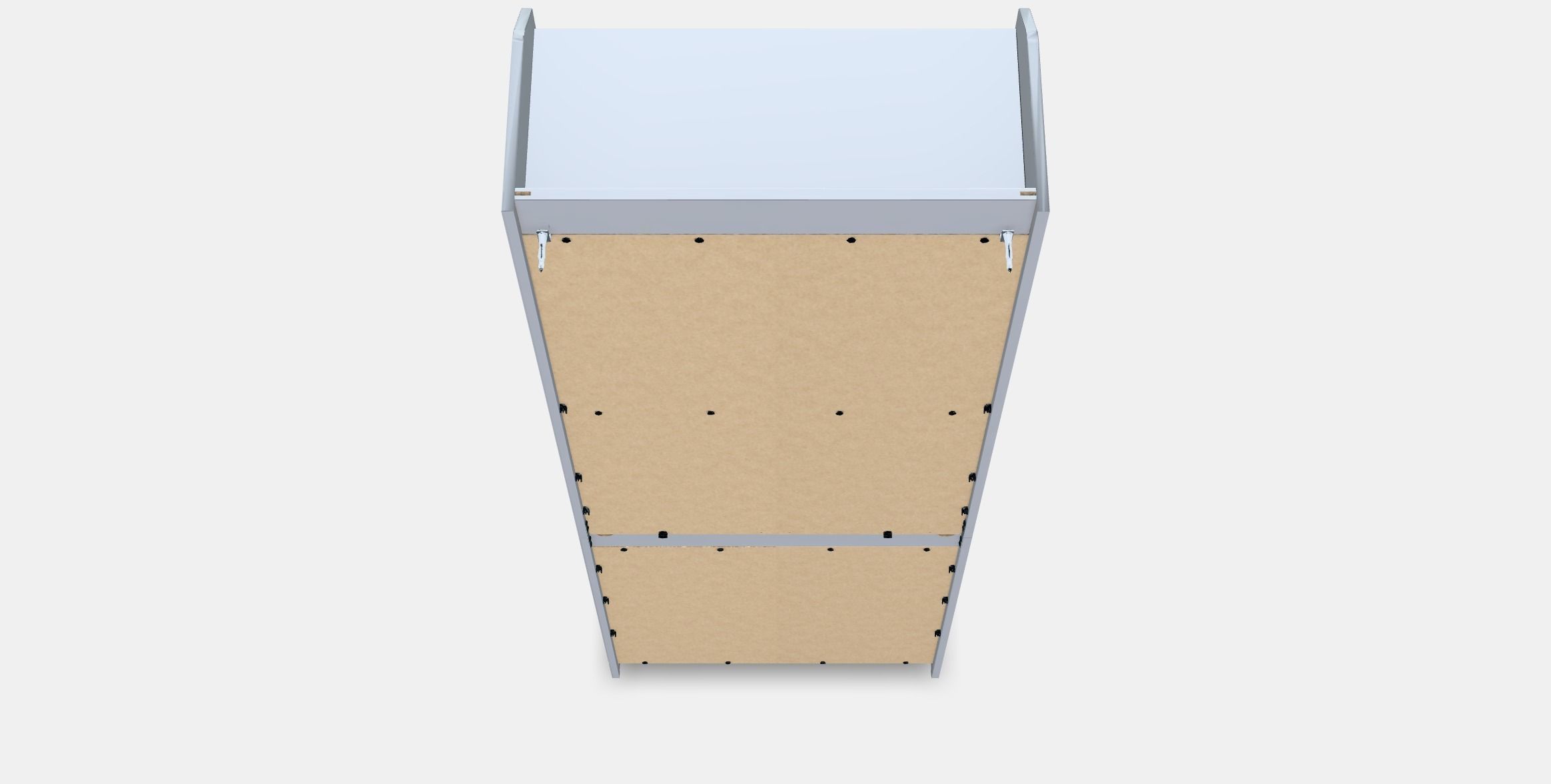 HAUGA High cabinet with 2 doors 1 Low-poly 3D model_3