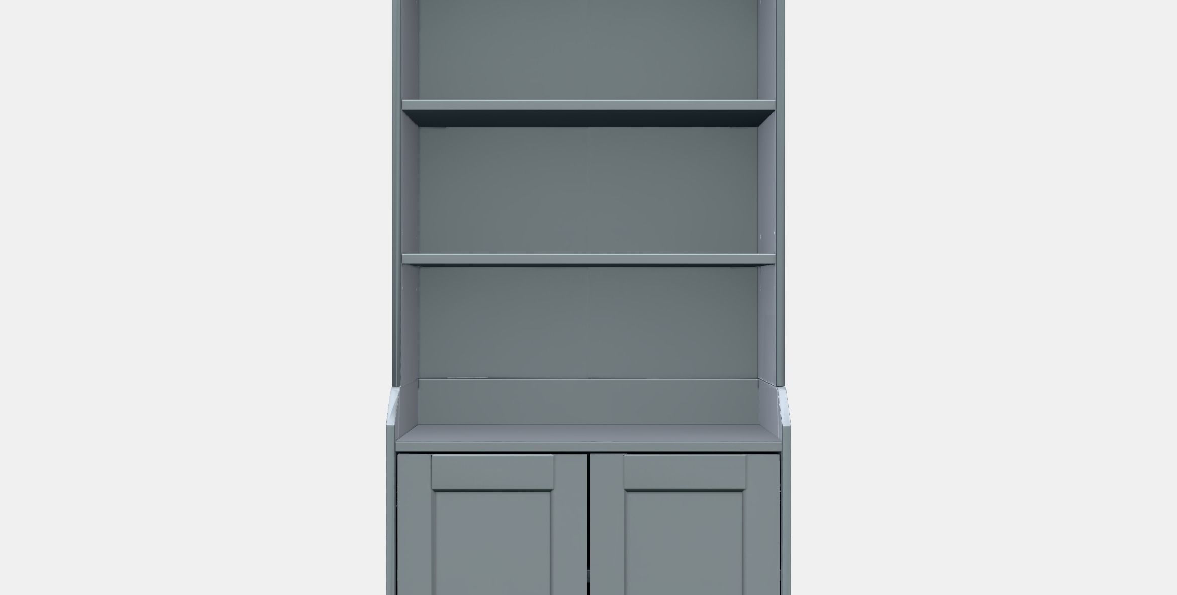 HAUGA High cabinet with 2 doors 1 Low-poly 3D model_11