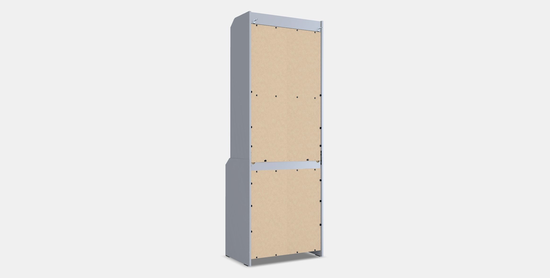 HAUGA High cabinet with 2 doors 1 Low-poly 3D model_16