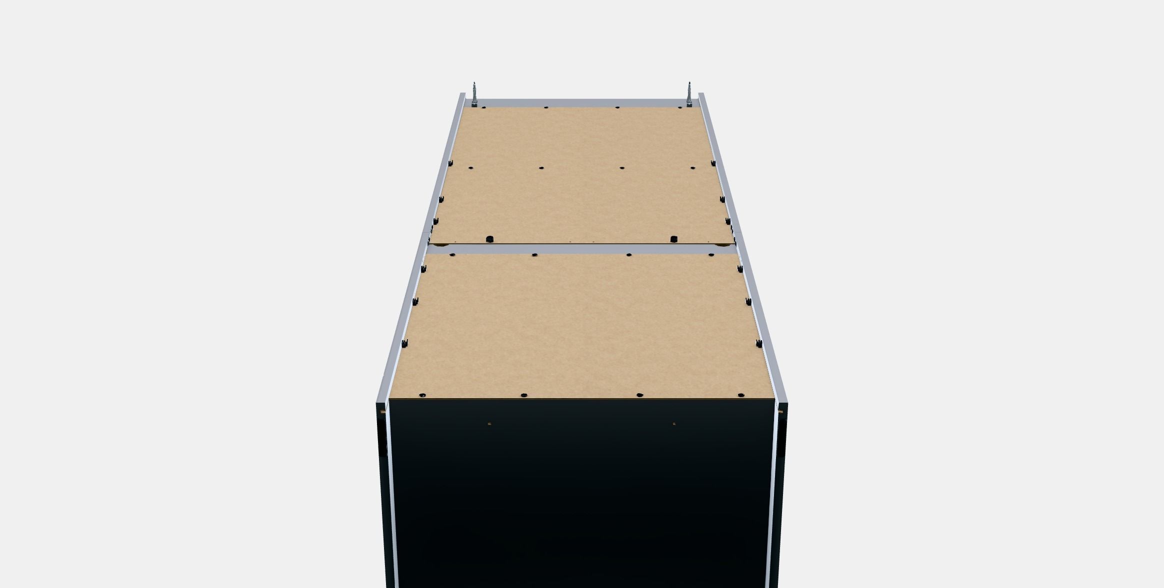 HAUGA High cabinet with 2 doors 1 Low-poly 3D model_9