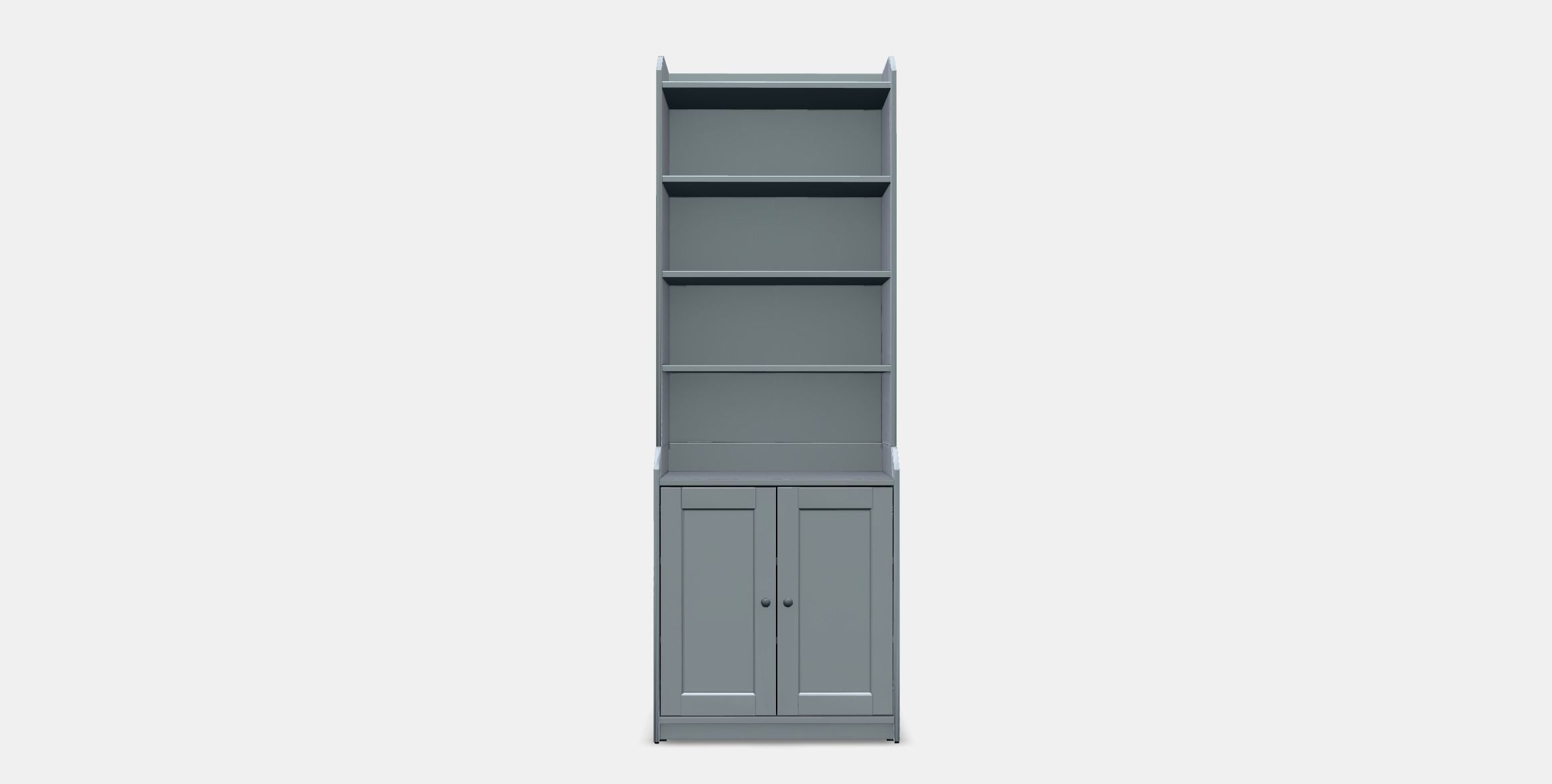HAUGA High cabinet with 2 doors 1 Low-poly 3D model_10