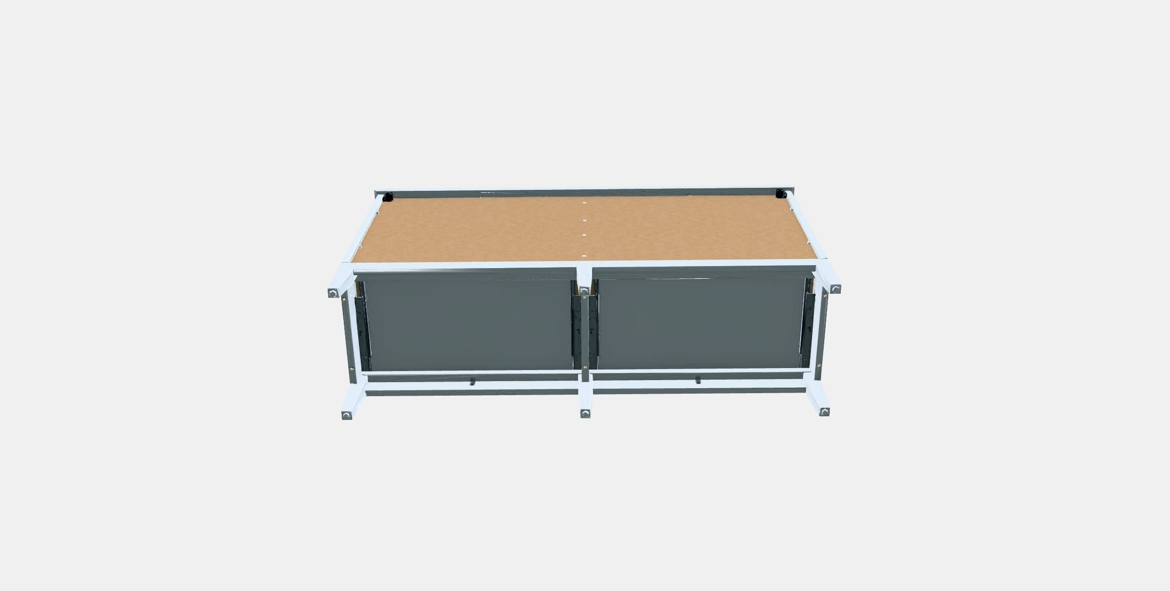 IDANAS Chest of 6 drawers Low-poly 3D model_7