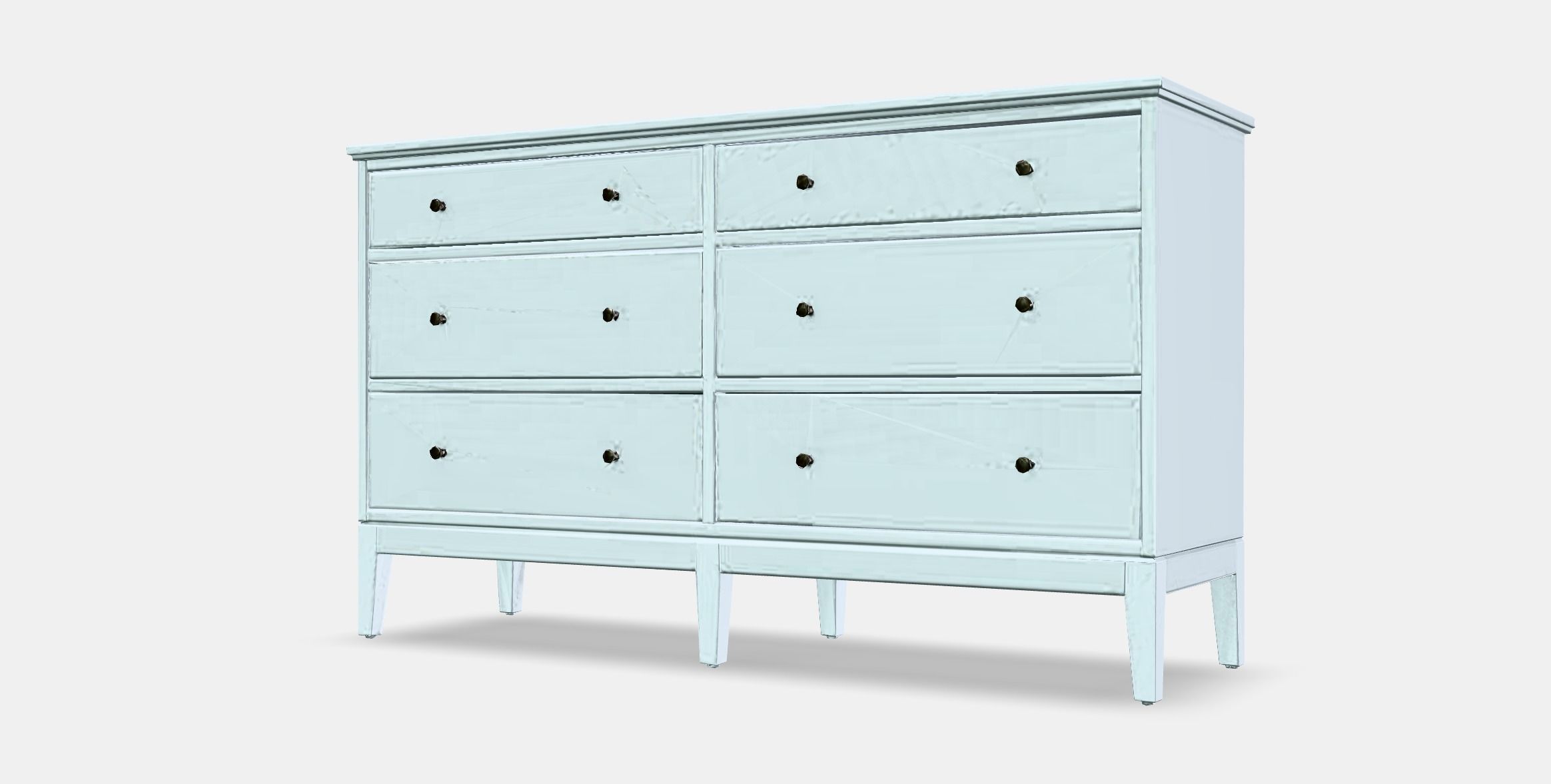 IDANAS Chest of 6 drawers Low-poly 3D model_13