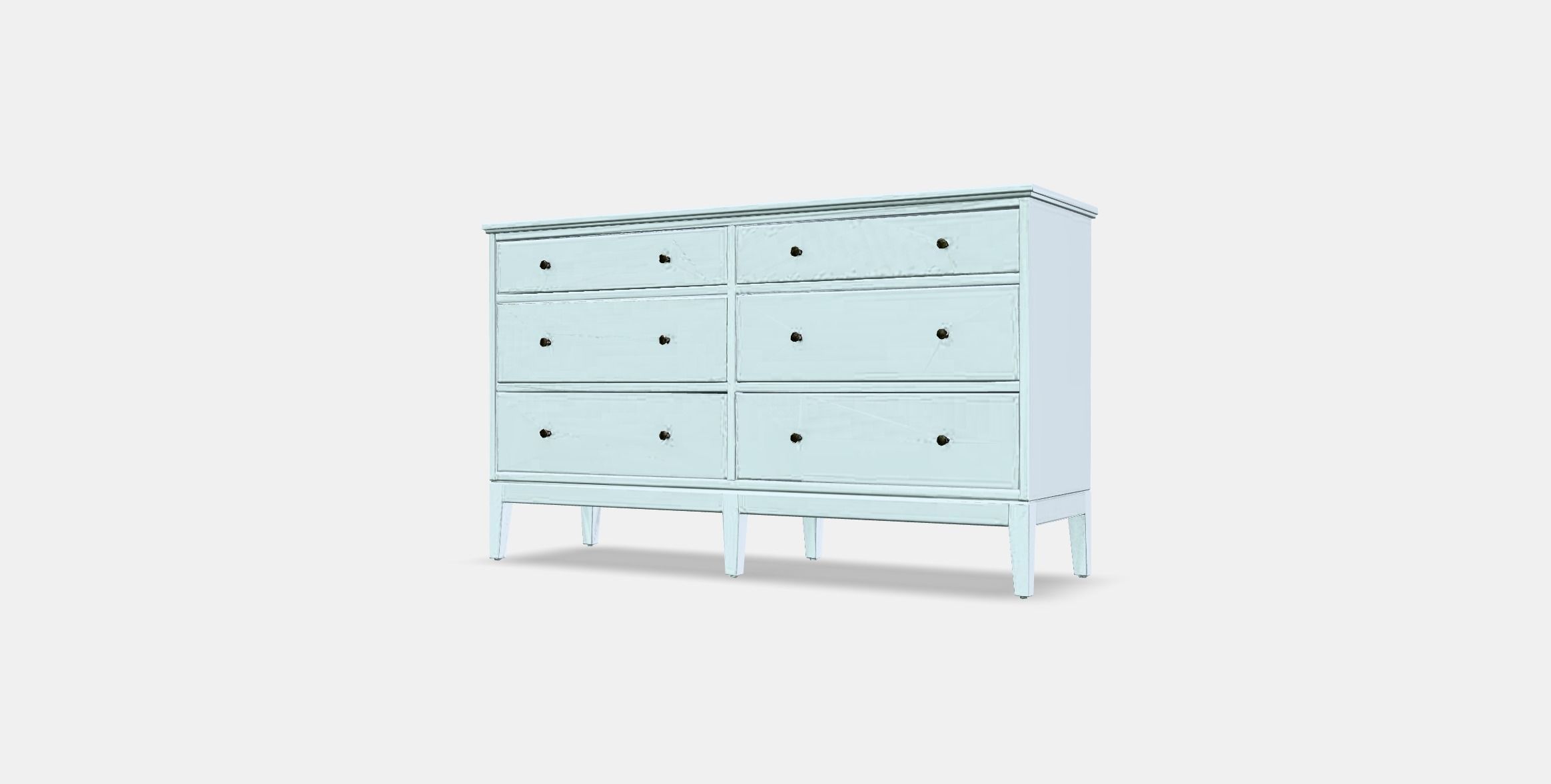 IDANAS Chest of 6 drawers Low-poly 3D model_12