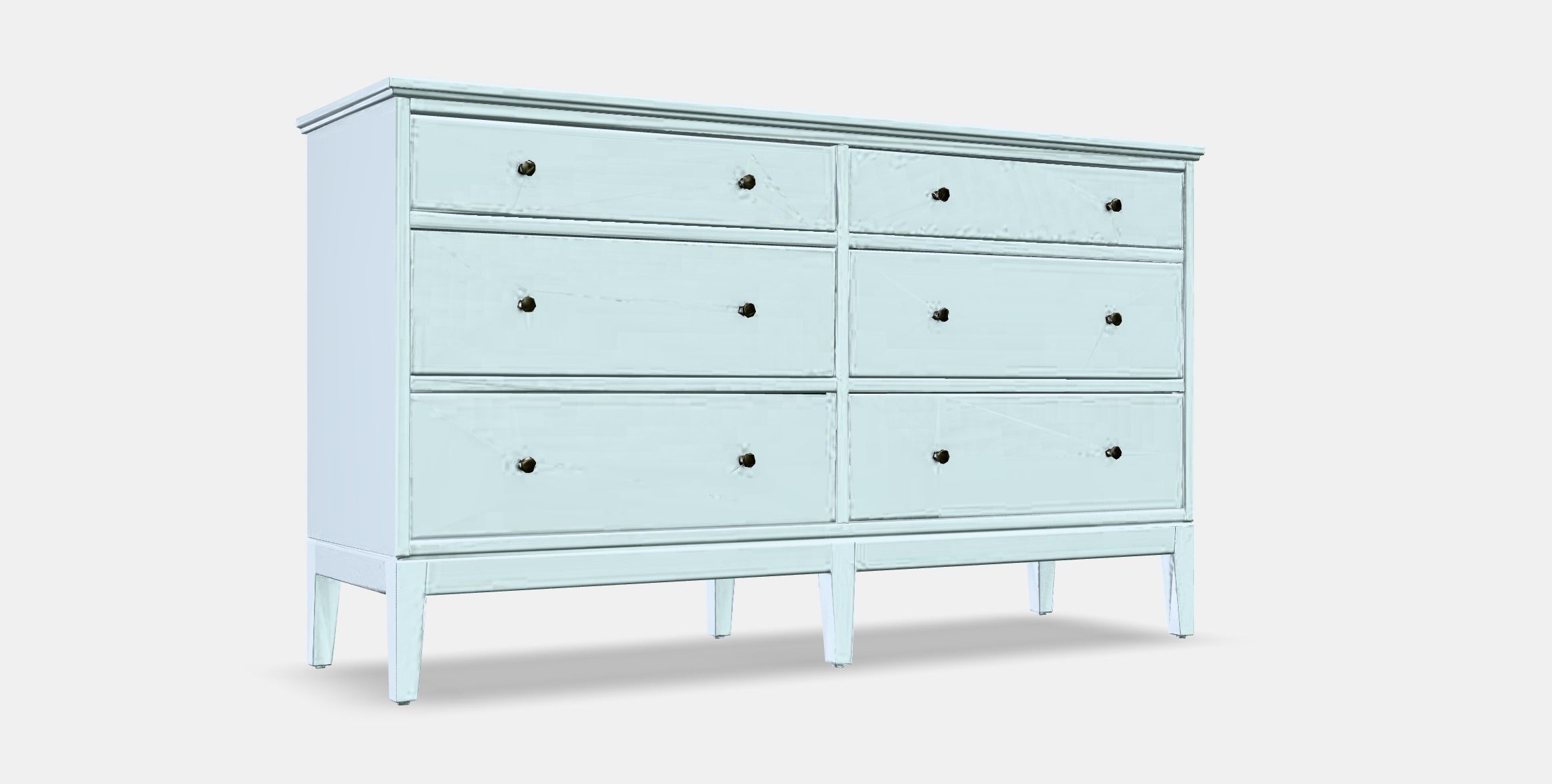 IDANAS Chest of 6 drawers Low-poly 3D model_9