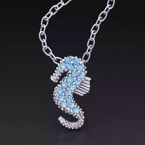 Seahorse Pendant 3D print model