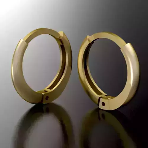 Simple Hoop Earing 3D print model