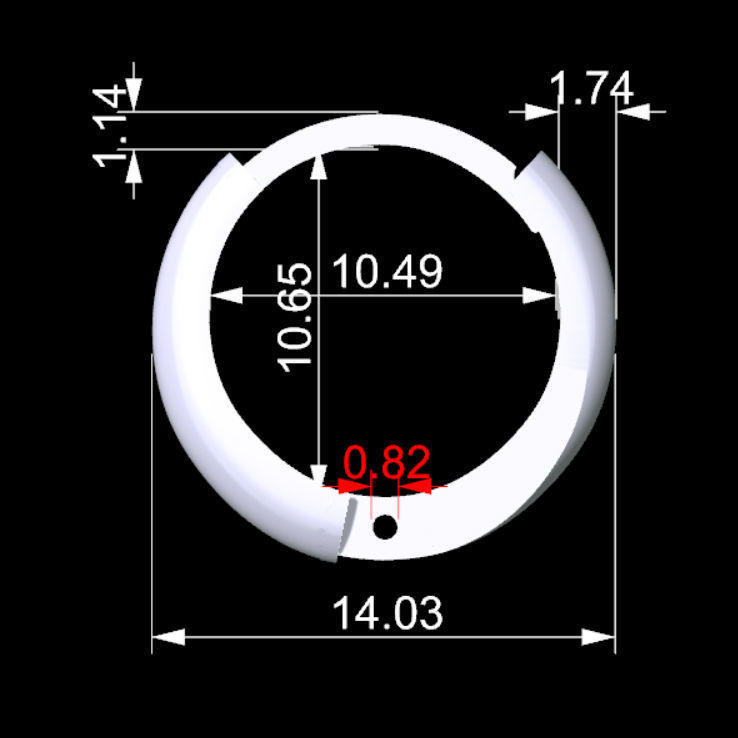 Simple Hoop Earing 3D print model_5