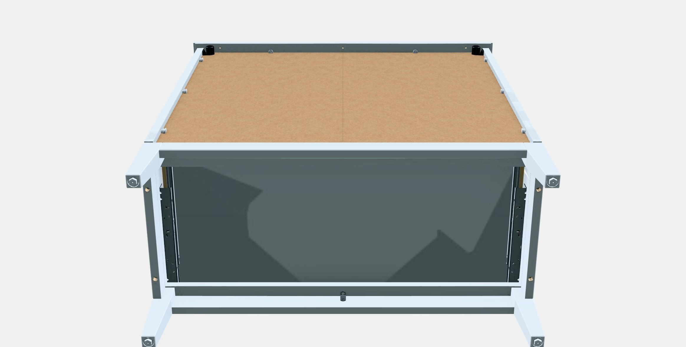 IDANAS Chest of 4 drawers Low-poly 3D model_8