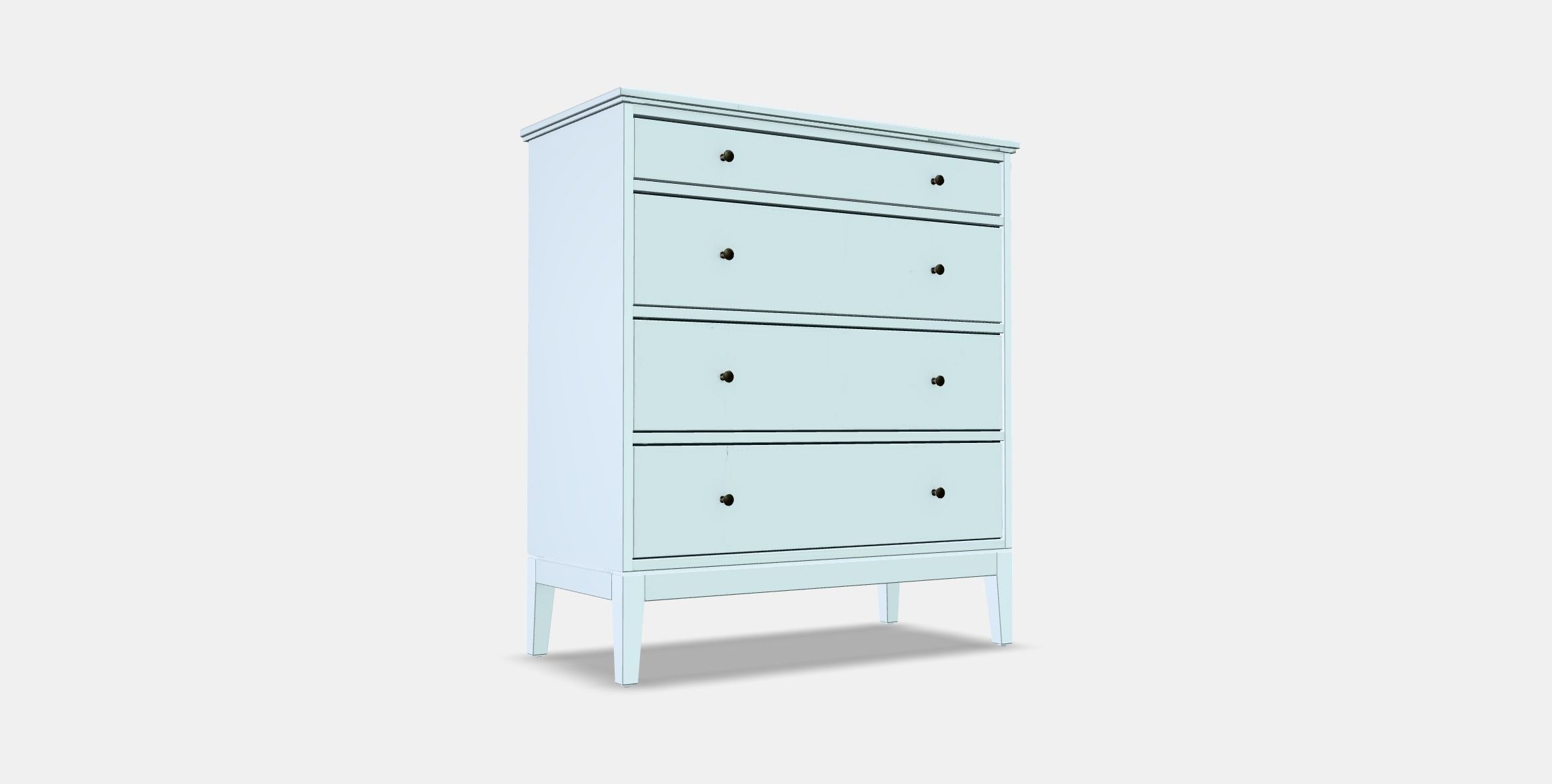 IDANAS Chest of 4 drawers Low-poly 3D model_3