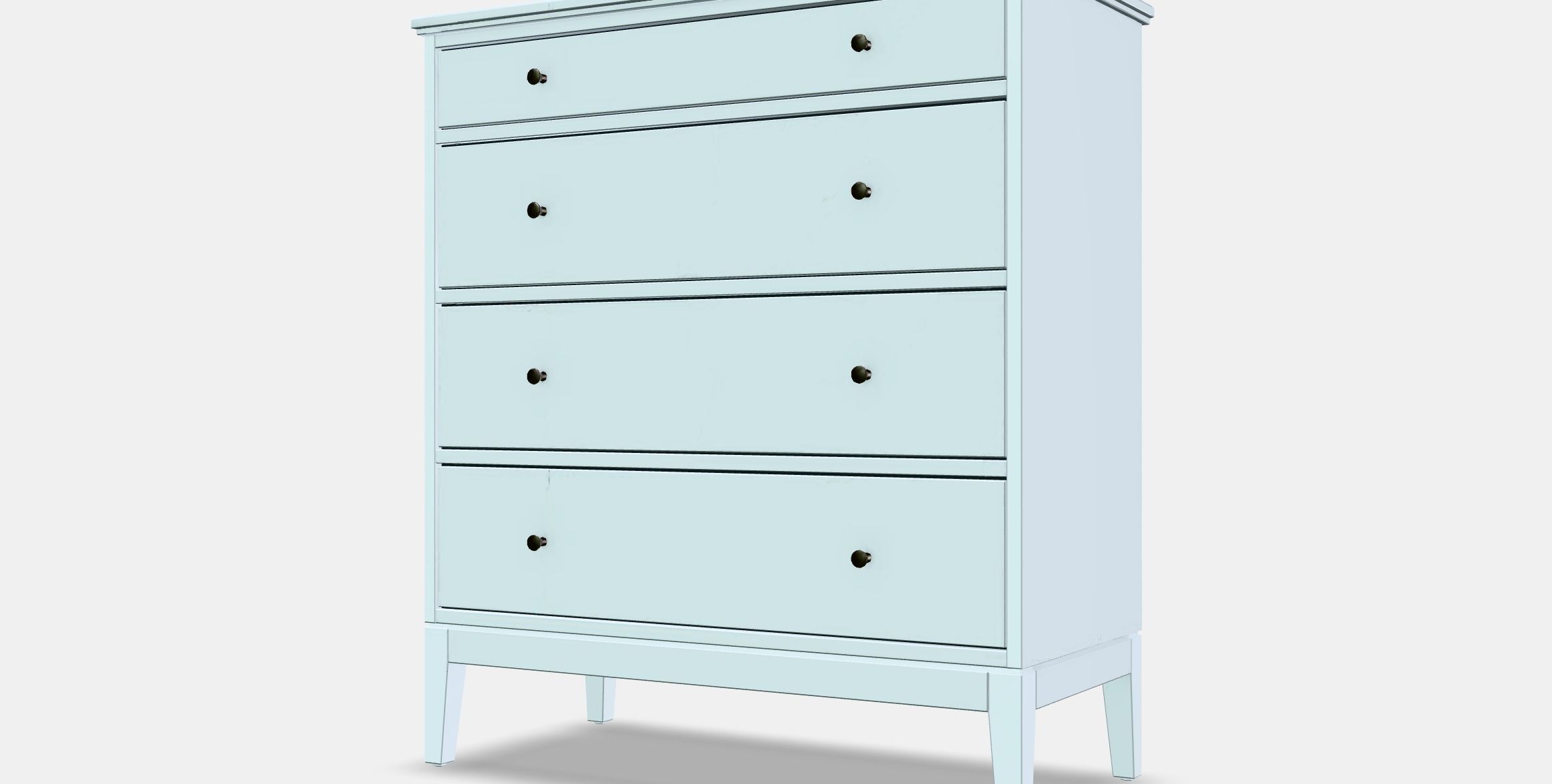 IDANAS Chest of 4 drawers Low-poly 3D model_13