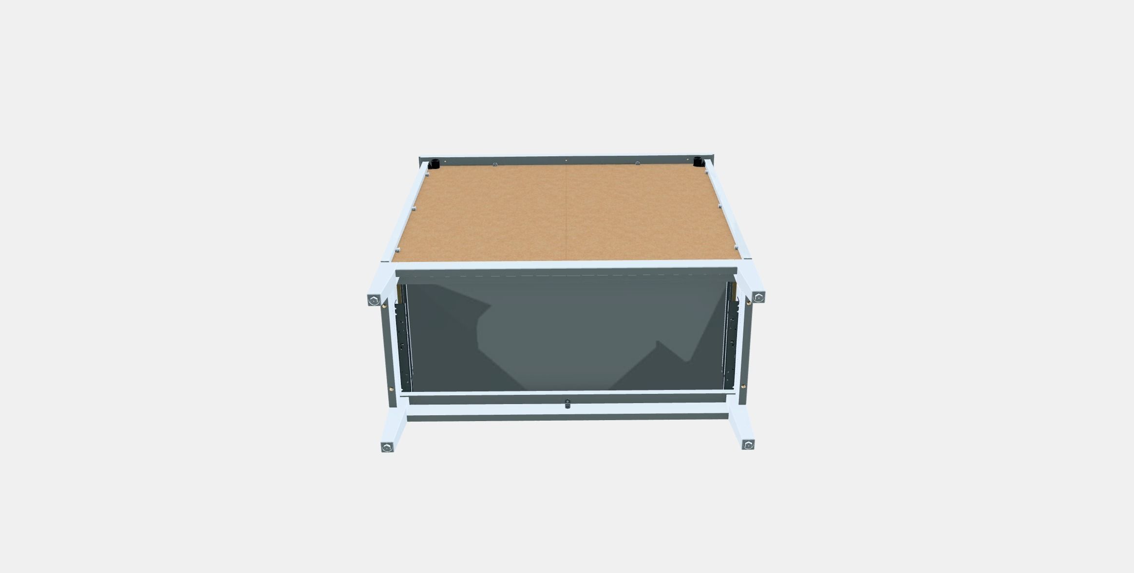 IDANAS Chest of 4 drawers Low-poly 3D model_7