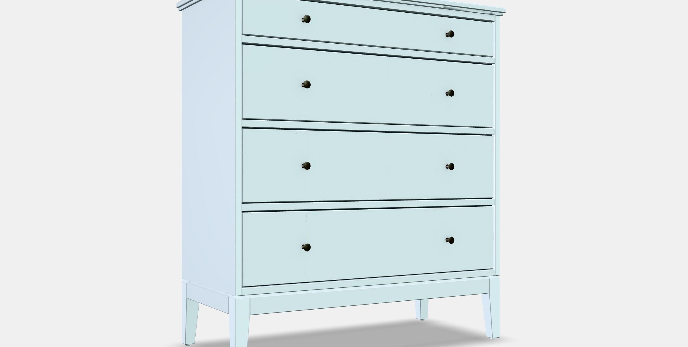 IDANAS Chest of 4 drawers Low-poly 3D model_9