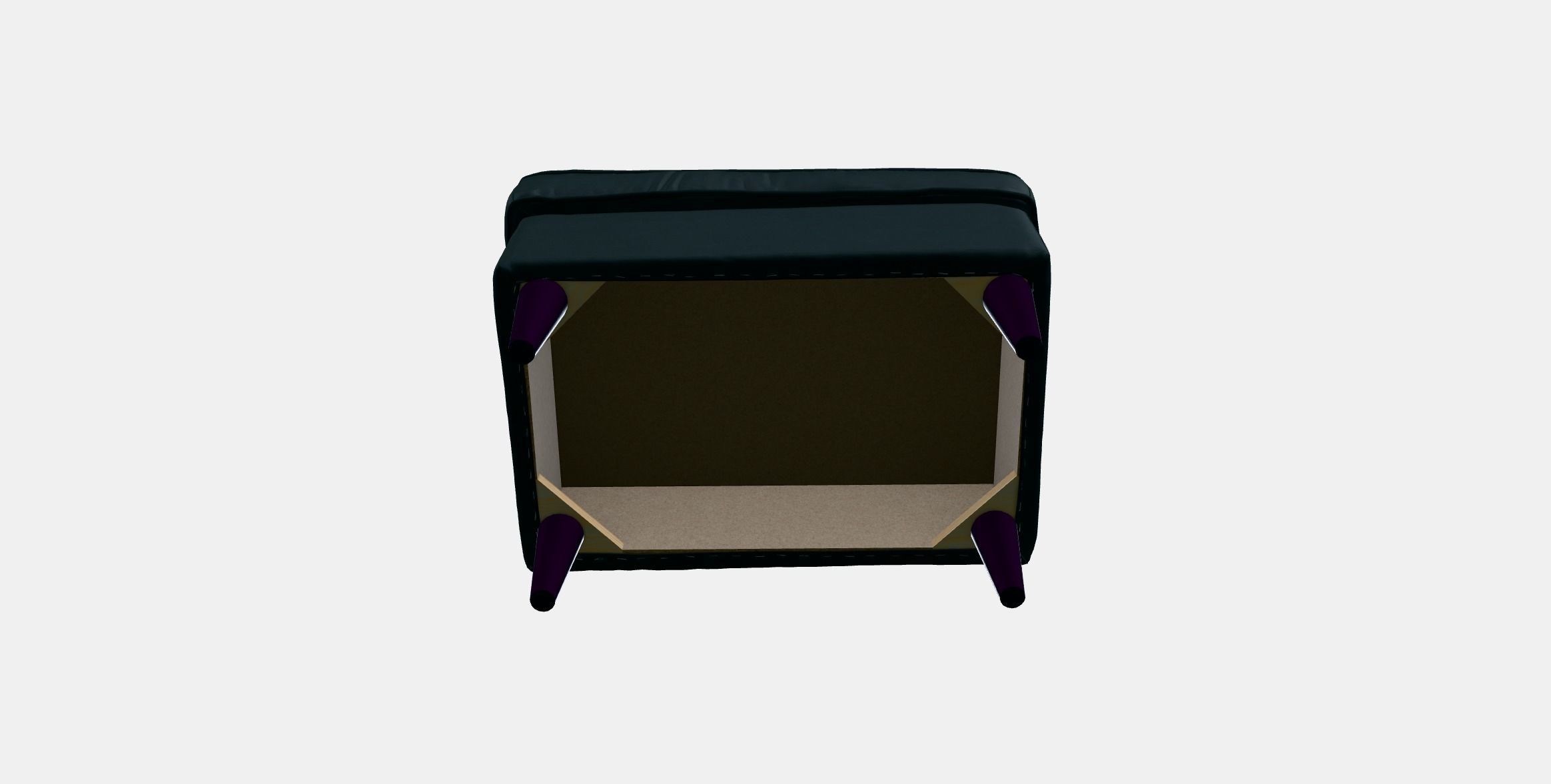 STRANDMON Footstool 1 Low-poly 3D model_7